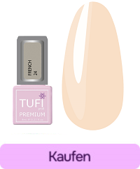 Gellack TUFI profi PREMIUM French 24 Morgentau 8 ml